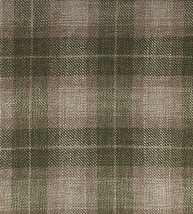 Kintyre Check Fabric by Ian Mankin Sage
