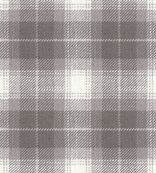 Kintyre Check Fabric by Ian Mankin Grey