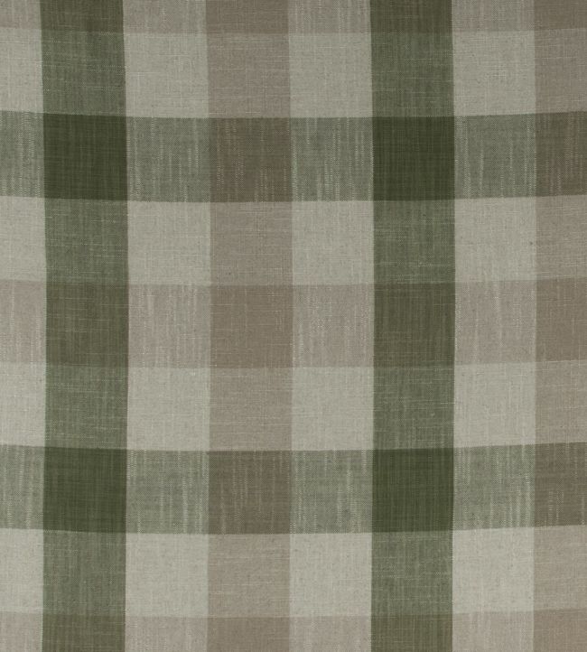 Oban Check Fabric by Ian Mankin Sage