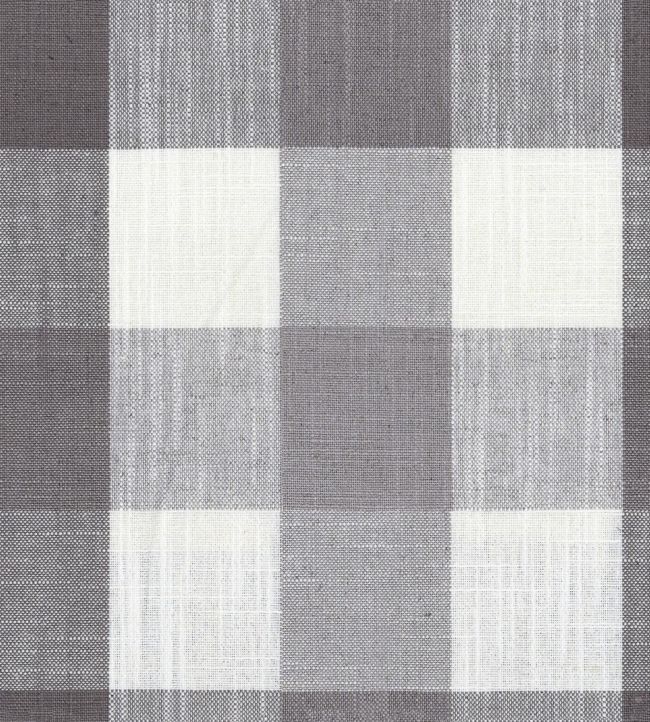 Oban Check Fabric by Ian Mankin Grey