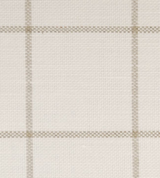 Skye Check Fabric by Ian Mankin Flax