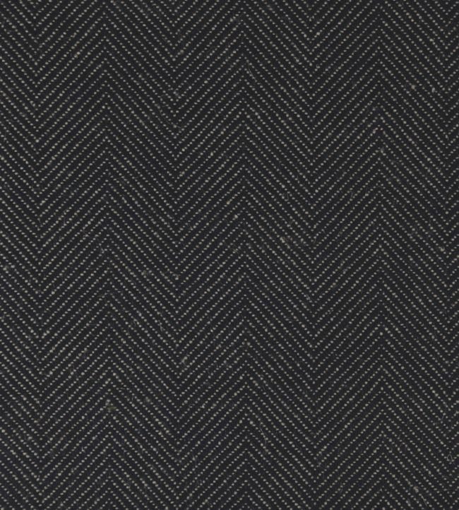 Atlantic Union Fabric by Ian Mankin Black