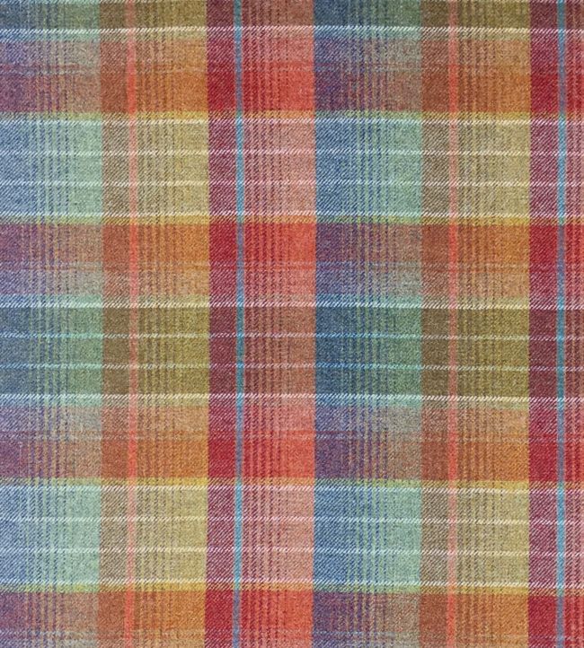 Cossack Plaid Fabric by Ian Sanderson Copper Beach