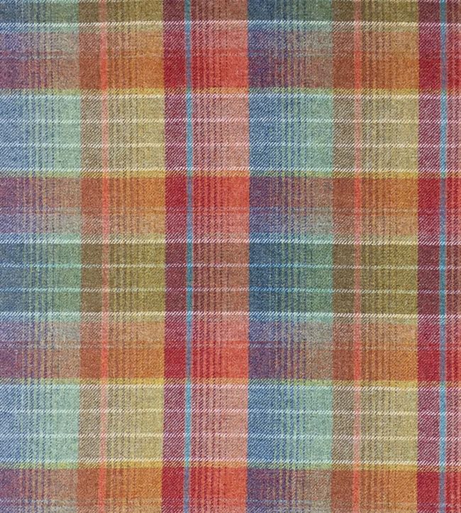 Cossack Plaid Fabric by Ian Sanderson Copper Beach