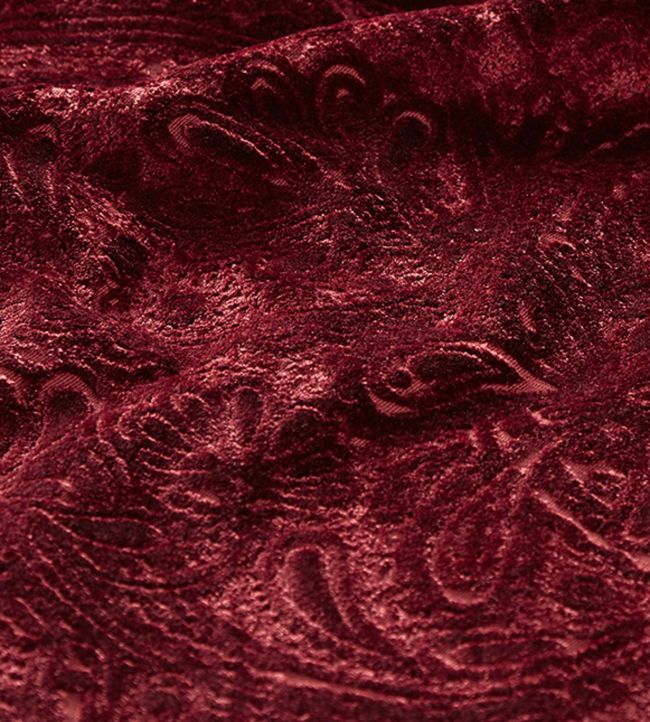 Skirmish Fabric by Ian Sanderson Theatre Red