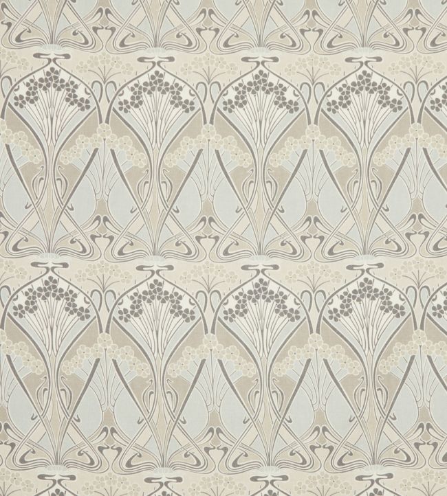 Ianthe Bloom Multi in Ladbroke Linen Fabric in Pewter by