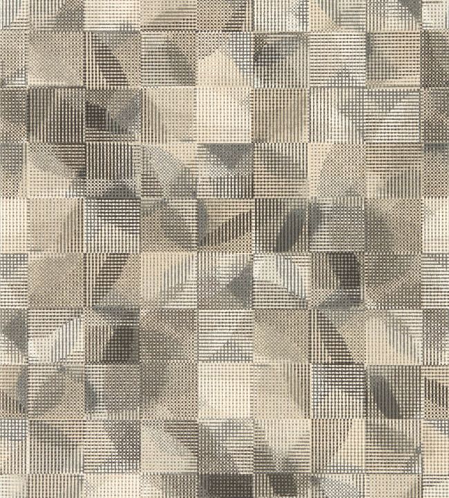 Impatto Wallpaper by Clarke & Clarke Charcoal/Linen