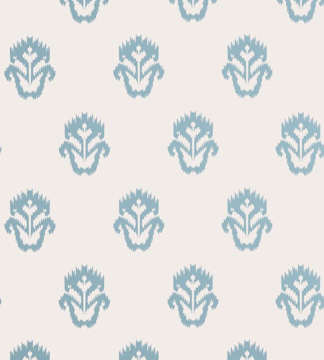 Indian Wells Wallpaper by Thibaut Spa Blue