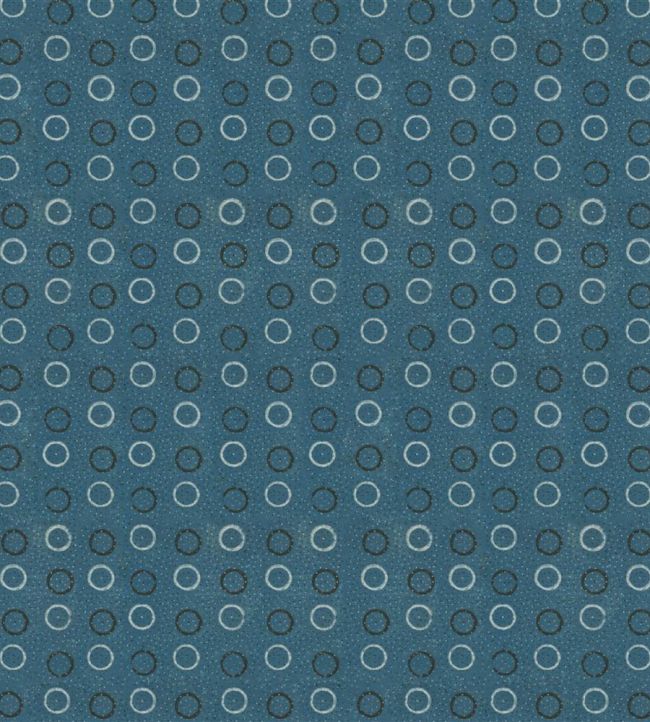 Indigo Circles Fabric by Designers Guild Indigo