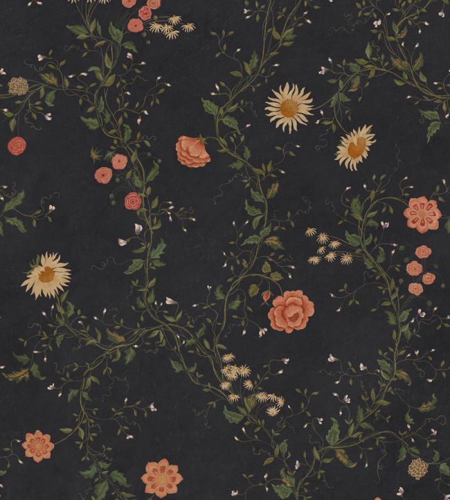 Inger Mural by Sandberg Midnight Blue