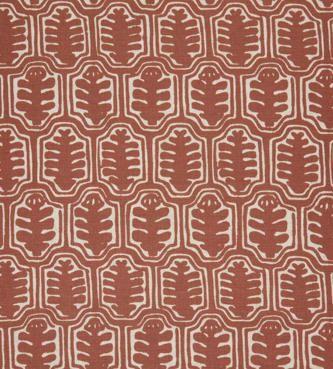 Inuit Fabric by Volga Linen Rust