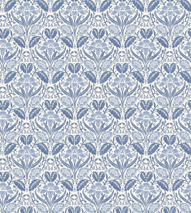Iris Meadow Wallpaper by GP & J Baker Blue