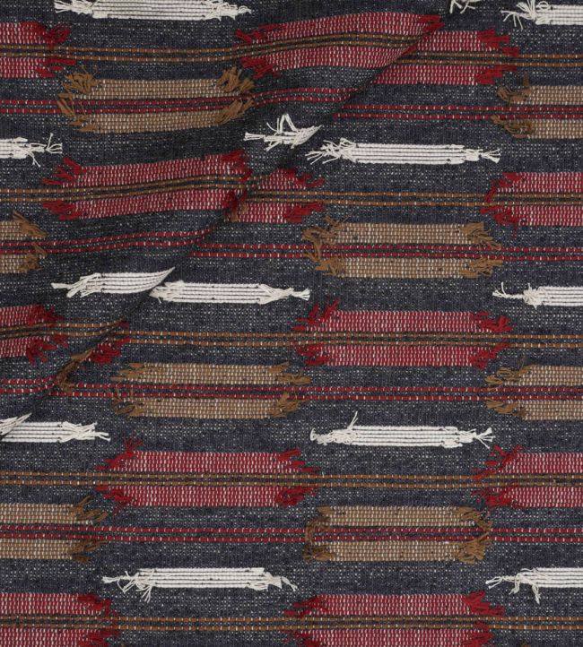 Isadora Fabric by Jim Thompson No.9 Blue & Red