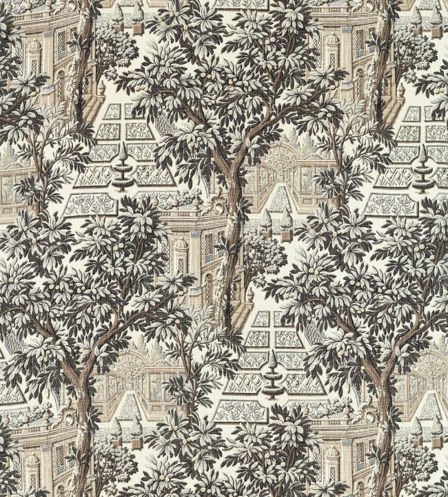 Italian Garden Fabric in Empire Grey by Zoffany Jane Clayton