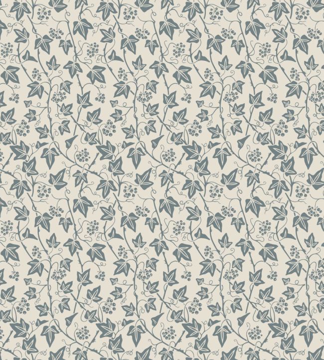 Ivy Wallpaper by Farrow & Ball Slipper Satin / De Nimes