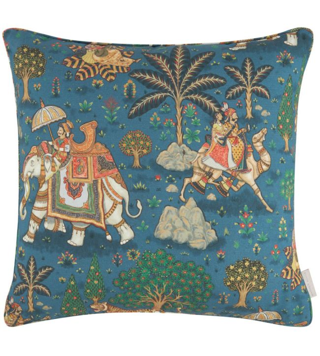 Jaipur Outdoor Ready Made Cushions in Midnight by Warner House Jane