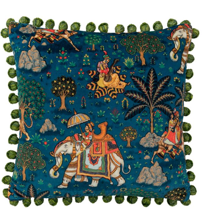 Jaipur Ready Made Cushions in Midnight by Warner House Jane Clayton