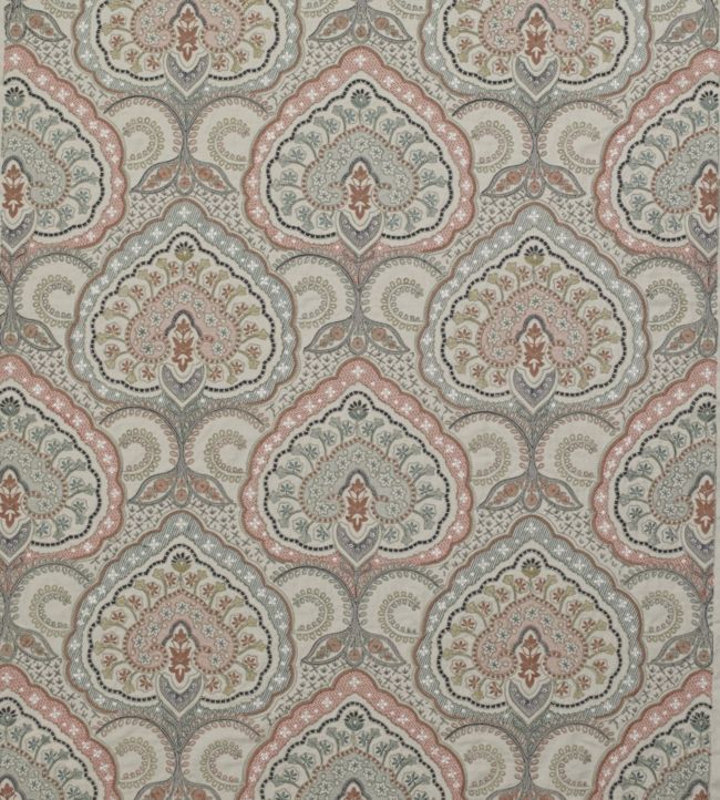 Fitzrovia Fabric by James Hare Pink Multi