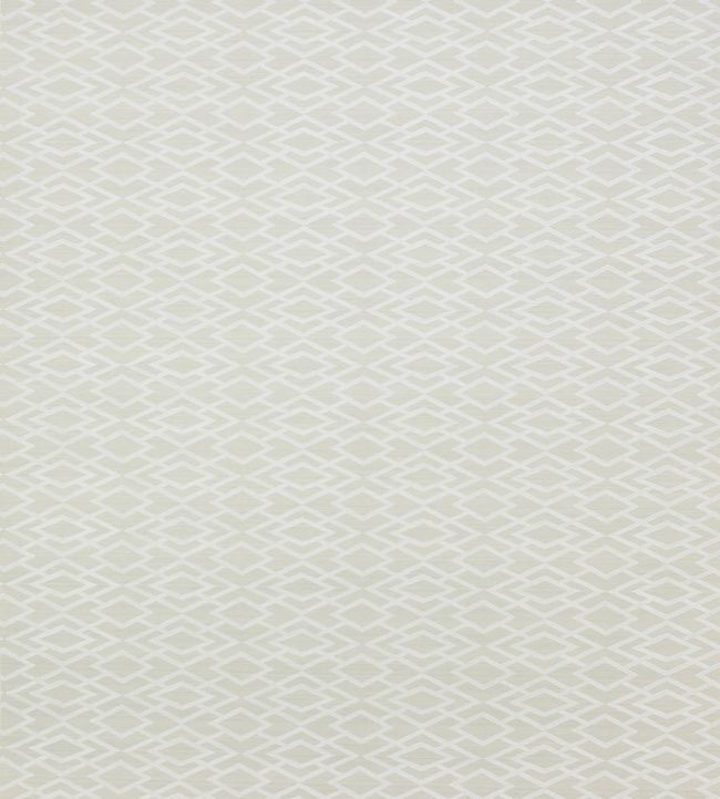 Geometric Silk Wallpaper by Jane Churchill in Silver Jane Clayton