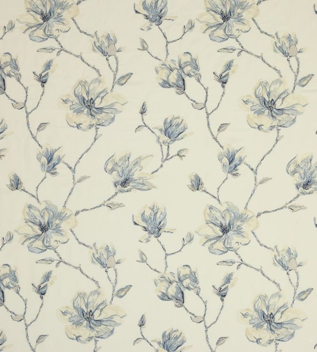 Lola Flower Fabric by Jane Churchill Blue