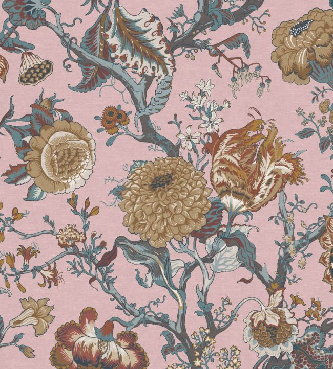 Jannah Fabric in Pink by Warner House Jane Clayton