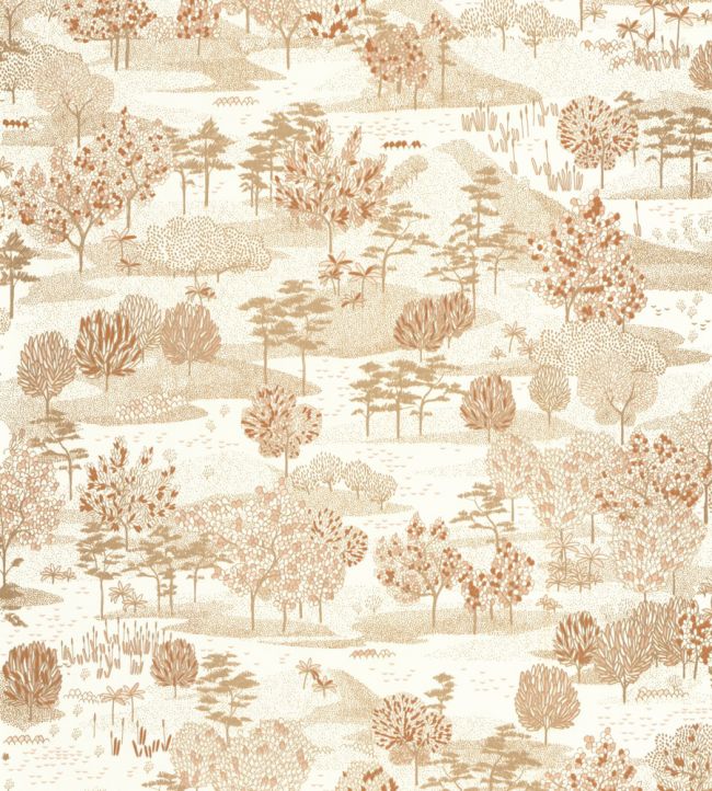 Jardin D'Olinda Wallpaper by Caselio Blanc Or