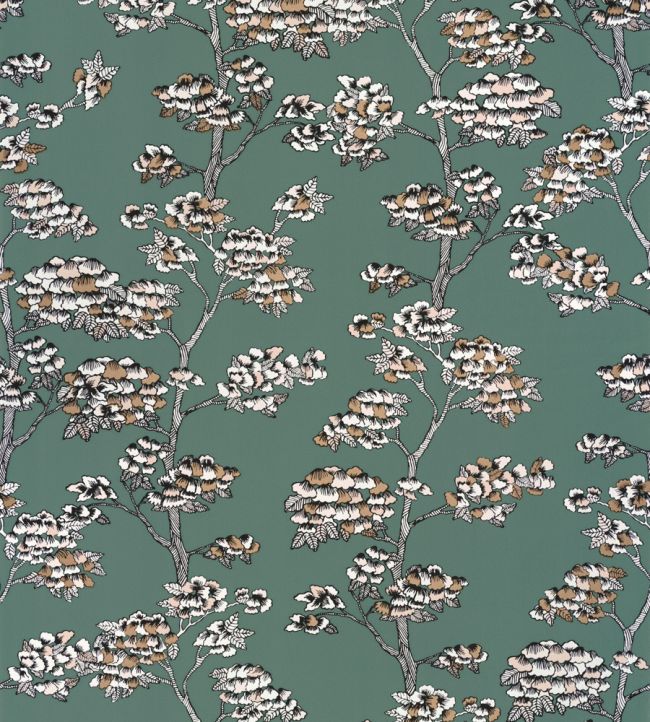 Jardin De Kyoto Wallpaper by Caselio Vert Sapin