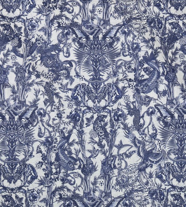 Javanaise Fabric by Jean Paul Gaultier Indigo