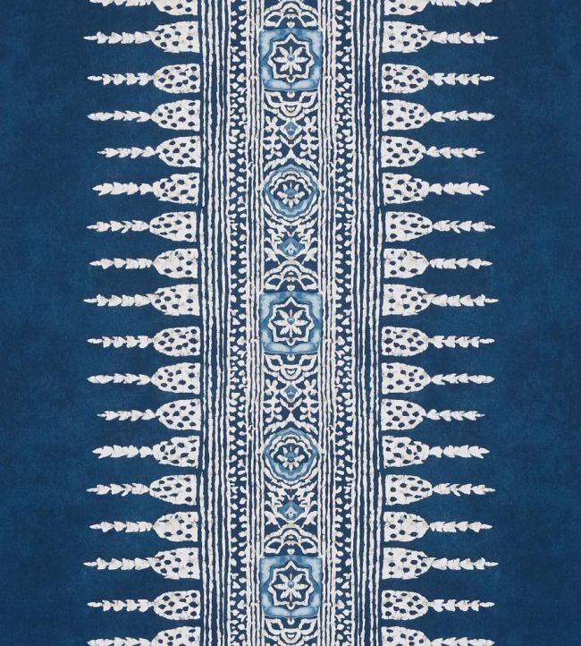Javanese Stripe Wallpaper by Anna French Navy