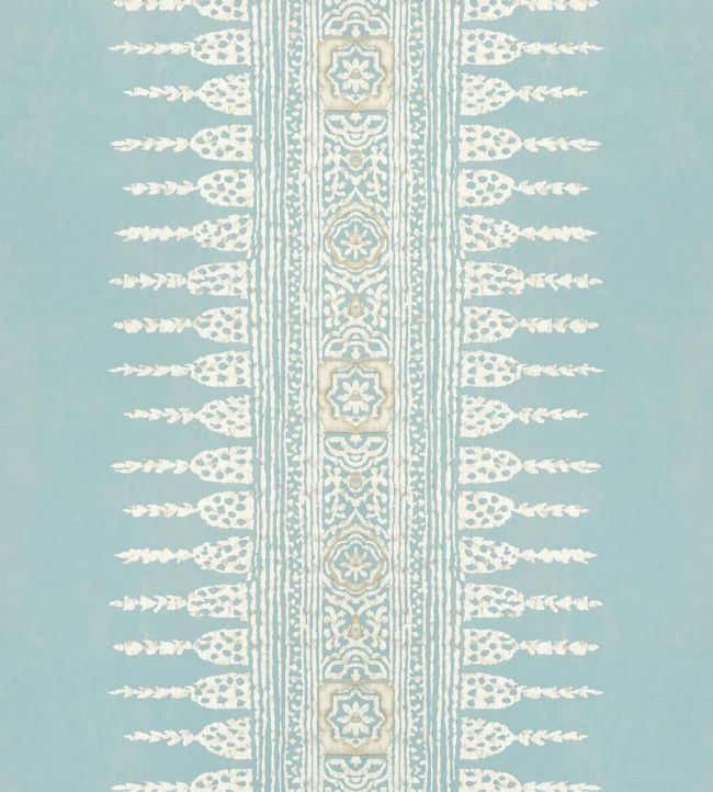 Javanese Stripe Wallpaper by Anna French Spa Blue