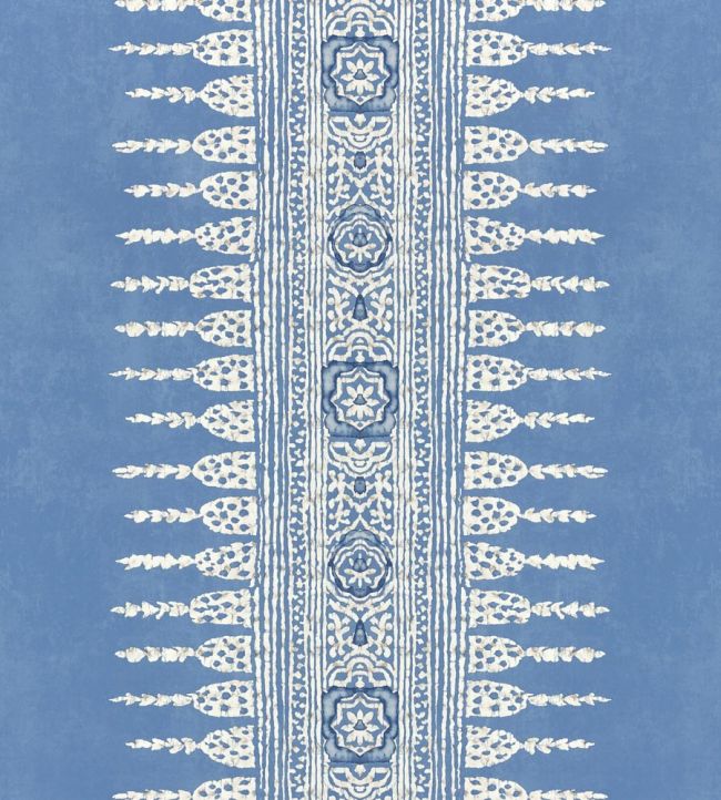 Javanese Stripe Wallpaper by Anna French Wedgewood Blue