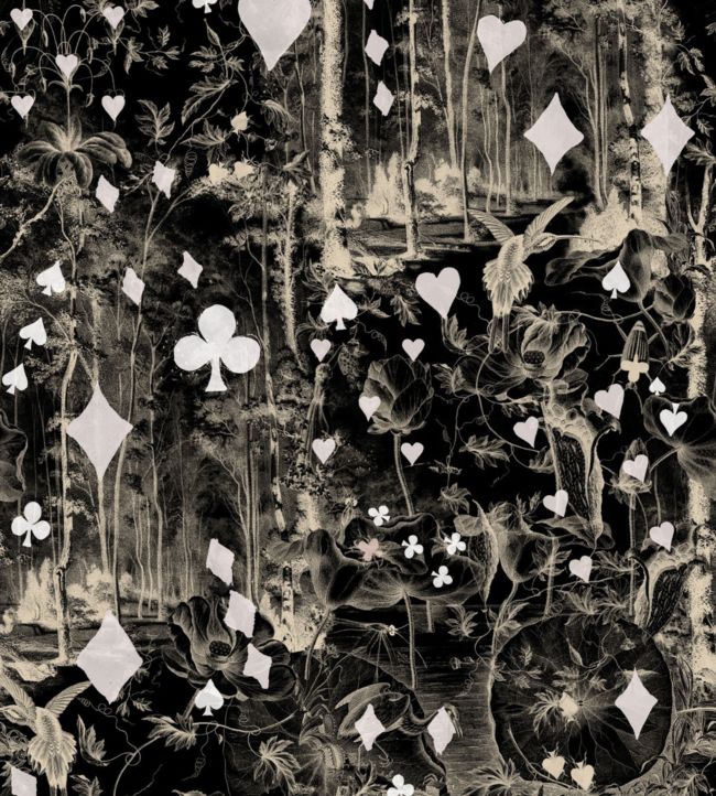 Beriba Wallpaper by Jean Paul Gaultier Noir