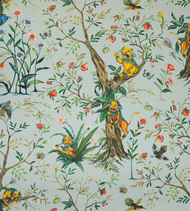 Leo De Janeiro Fabric by Jim Thompson Duck Egg