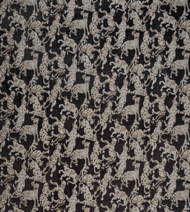 Cat's Pyjamas Fabric by Jim Thompson No.9 Charcoal