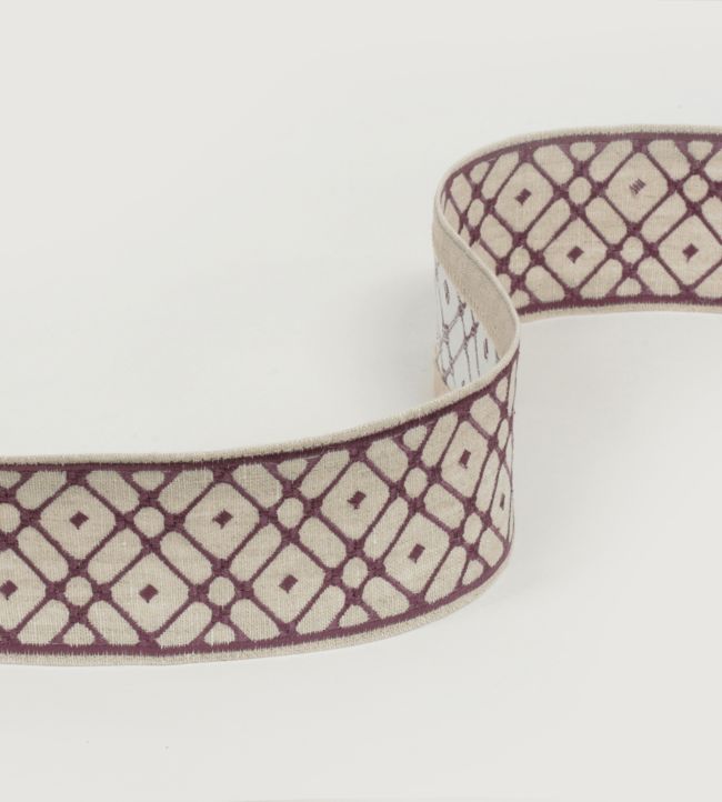 Lattice Work Trimming by Jim Thompson No.9 Eggplant