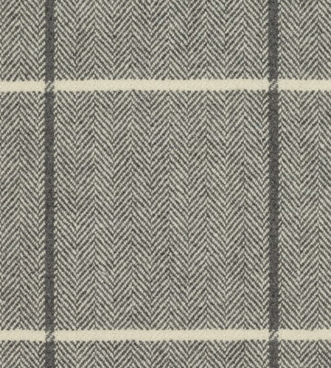 Astral Check Fabric by Johnstons Of Elgin Coal
