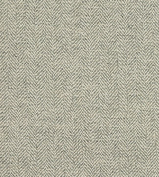 Astral Herringbone Fabric by Johnstons Of Elgin Duck Egg