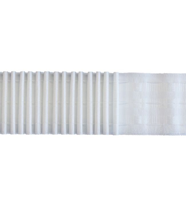 Classic Corded Pocket Pencil Pleat Tape White