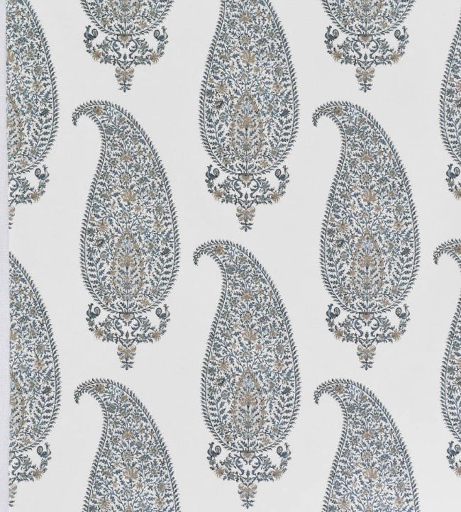 Josephine Fabric by Titley and Marr Aqua & Beige