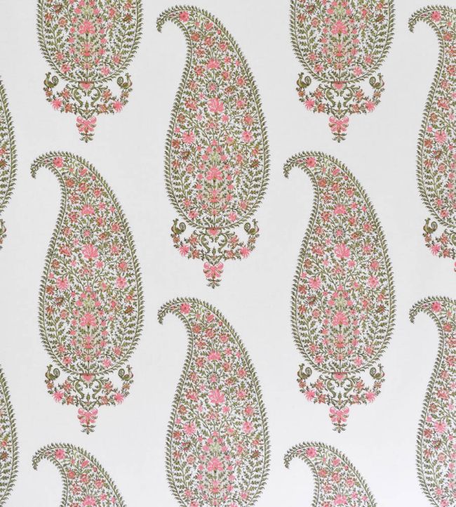 Josephine Fabric by Titley and Marr Green & Rose