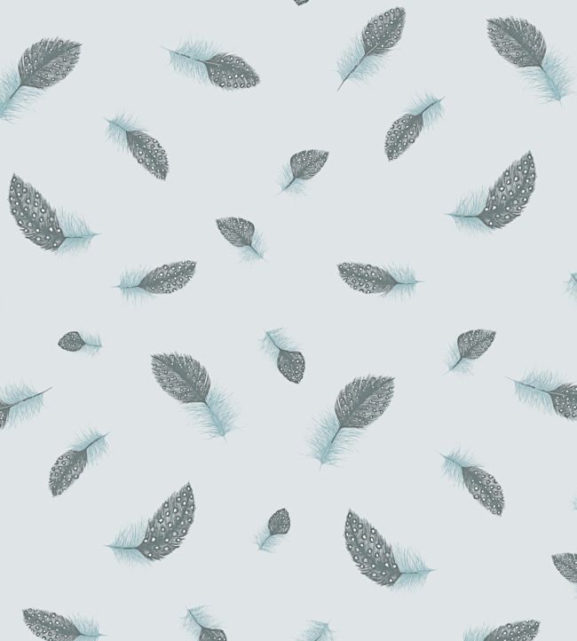 Free Fall Fabric by Juliet Travers Blue