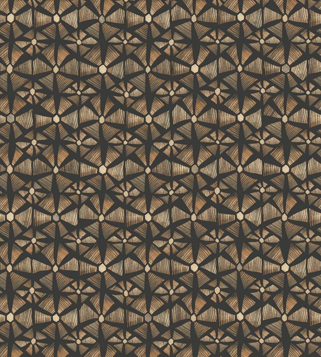 Kalahari Wallpaper by Cole & Son Spice & Black