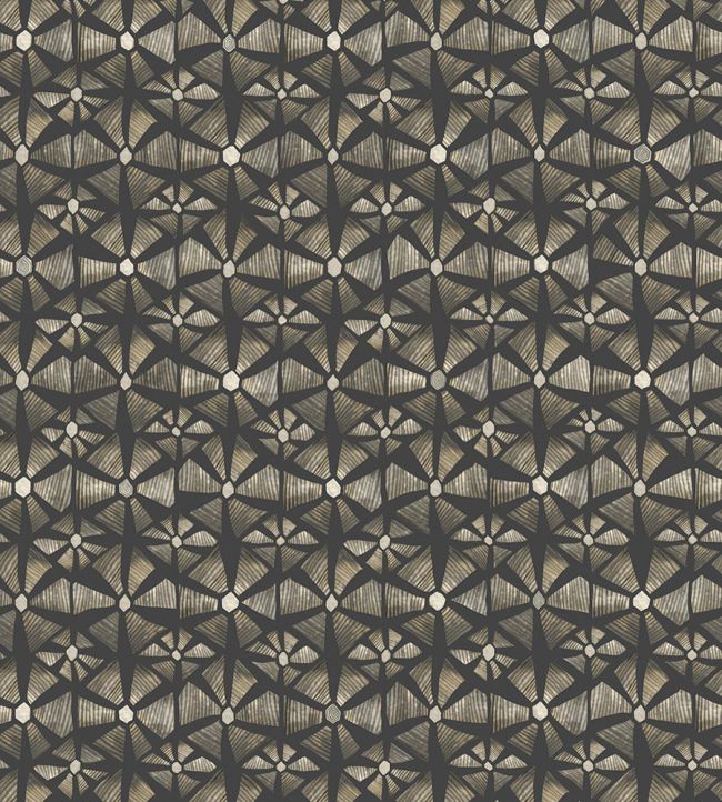 Kalahari Wallpaper by Cole & Son Stone & Charcoal