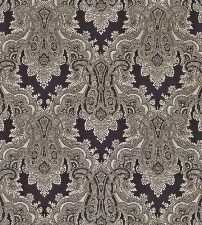 Kashmir Fabric in Ebony by Warner House Jane Clayton