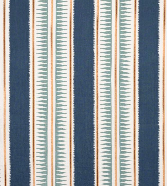 Kasper Fabric by Jane Churchill Indigo/Teal