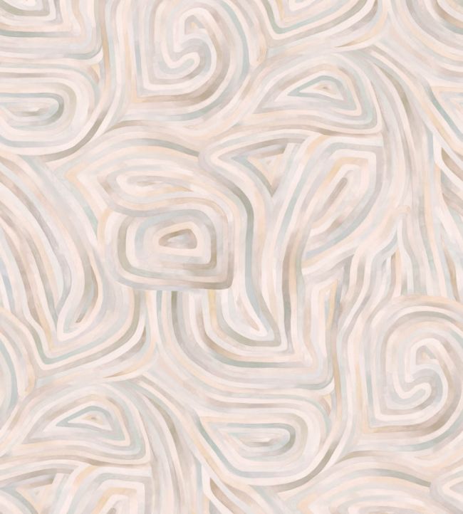 Kawakubo Wallpaper in Soft Apricot by Cole & Son Jane Clayton