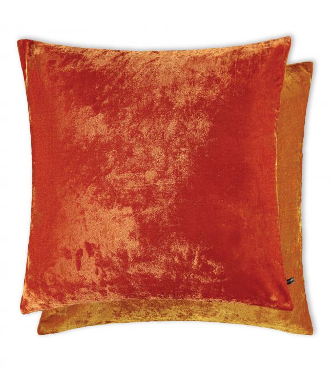 Kenny Cushion 60 x 60cm by William Yeoward Tobacco/Blood Orange