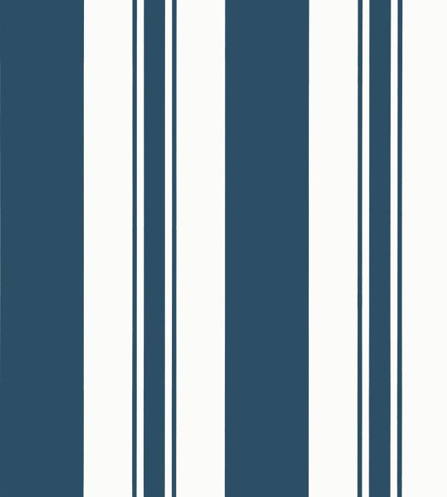 Keswick Stripe Wallpaper by Anna French Navy