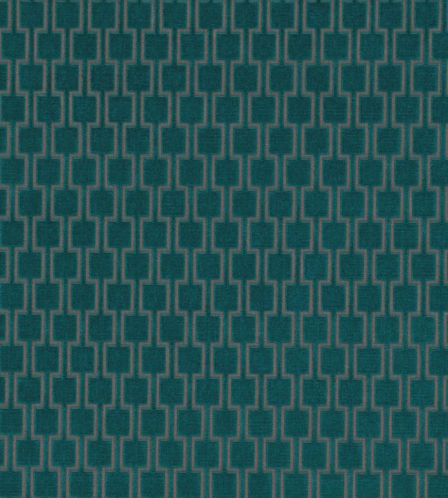 Bakerloo Fabric by Kirkby Design Teal