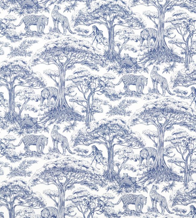 Kisumu Fabric by Clarke & Clarke Midnight